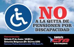 No a la quita de pensiones por Discapacidad 