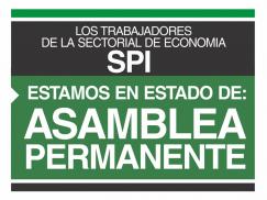 Estado de Asamblea Permanente en el Sectorial de Economía SPI