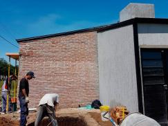 ATE avanza en la construcción de seis viviendas en Rafaela