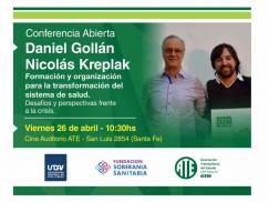 Este viernes en ATE: Conferencia de Daniel Gollán y Nicolás Kreplak