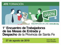 1° Encuentro trabajadorxs de las Mesas de Entrada y Despacho de la Provincia de Santa Fe