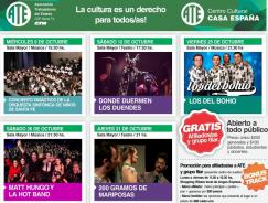 La cultura es un derecho para todos/as. Espectáculos gratuitos para afiliados/as en ATE Casa España