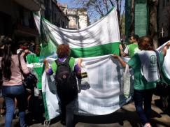 Contundente protesta de contratados/as en Santa Fe y Rosario