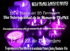 20 de Noviembre: Día Internacional de la Memoria Trans