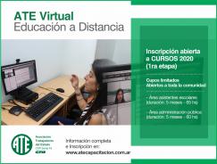 ATE Virtual: inscripciones a la primera etapa de cursos 