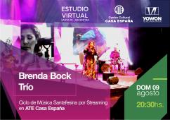 Este domingo Brenda Böck Samba Trío en el Ciclo de Música por Streaming