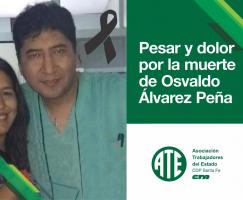 Pesar y dolor por la muerte del enfermero Osvaldo Álvarez Peña