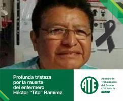 Profunda tristeza por la muerte del enfermero Héctor Ramírez