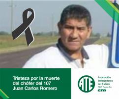 Dolor por el fallecimiento de Juan Carlos Romero