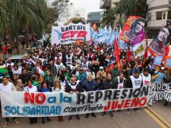 Movilización en repudio a la represión en Jujuy