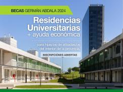 Becas Germán Abdala 2024: Residencias universitarias para hijos/as de afiliados/as del interior de la provincia