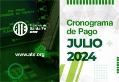 Cronograma de pago correspondiente al mes de julio