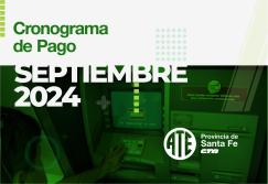 Cronograma de pago correspondiente al mes de septiembre