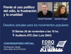 Conversatorio virtual: Desafíos actuales para los movimientos sociales