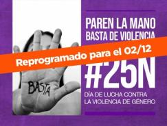 25N: Día de lucha contra la violencia de Género. La marcha en Santa Fe se reprogramó para el 2-12 