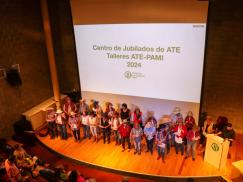 Las y los adultos mayores disfrutaron su Muestra final de talleres de ATE-PAMI