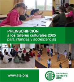 Se abre la preinscripción a los talleres culturales 2025 para infancias y adolescencias